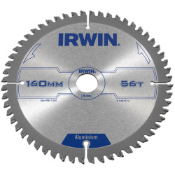 IRWIN&#xAE; 1907772 Professional Aluminium Circular Saw Blade 160 x 20mm x 56T TCG