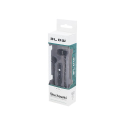 Słuchawki douszne B-100 Black czarne plecionka