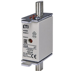 Wkładka mała BM WT-00C gG 32A K NH000 ETI 287124