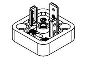 Złącze zaworowe DIN 43650 A 2P+E 250 V AC, 300 V DC Śruba Molex