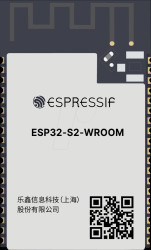 ESP32-S2-WROOM(M22S2H3200PH3Q0 WIFI SMD module, ESP32-S2, 4 MB SPI, 3.3 V, 18 x 31 x 3.3 mm