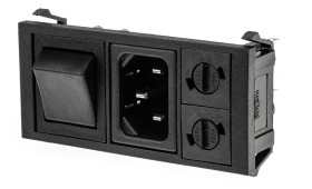 Złącze IEC IEC C14, na Zatrzask Męski 10A Proste liczba bezp 2 Szybkozłączne Bulgin