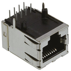 Złącze RJ45 Żeński Złącze RJ45 Przewlekany Cat3 TE Connectivity, 90°, 8P8C-żyłowe