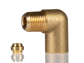 Złączka pneumatyczna R 1/8 męskie Wciskane 4 mm Norgren Adapter gwintowany kolankowy R 1/8 męskie