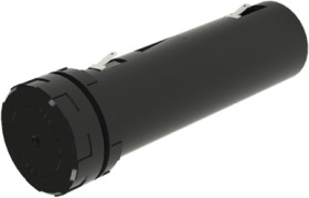 Battery compartment, 2 x C, black, for baby cells, 015.42.113