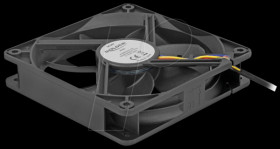 67303 Axial Fan, 24 V DC, 120 x 120 x 25 mm, black