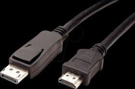 11.99.5779 DisplayPort 1.1 cable, DP-HDMI, 1080p 60 Hz, 1.5 m
