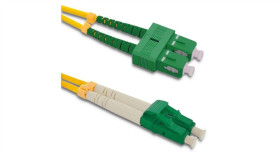Qoltec Patchcord Światłowodowy Sc/Apc - Lc/Apc Singlemode 9/125 G652d Duplex 1M