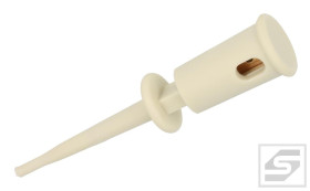 Chwytak pomiarowy R8-105A-W;biały; 43.5mm;pzaurkowy;1mm;3A;60V;SCI;