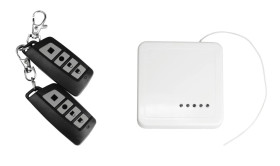 Sterownik radiowy, 433MHz, 4 kanały, obudowa nadtynkowa, 2 piloty RF-4C-2K