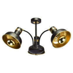 Lampa sufitowa MARGO BLACK/GOLD 3xE27 MLP6211 Milagro