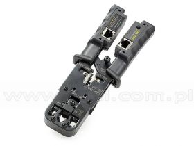 Zaciskarka RJ45, RJ12, RJ11, 6p2c, 4p4c i 4p2c z testerem (Atex 022)