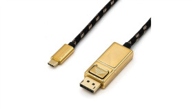 Kabel Adaptera Roline Gold Usb Typu C - Displayport, V1.2, M/M, 2 M
