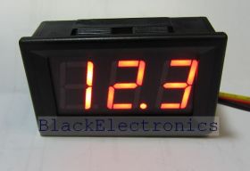 MODUŁ WOLTOMIERZ 5-120VDC CZERWONY 2 PRZEWODOWY