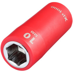 Draper 18786 XP1000&#xAE; VDE Socket, 1/4&quot; Sq. Dr., 10mm - 18786