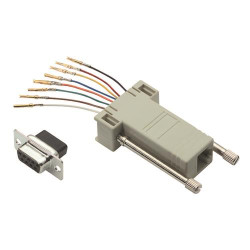 Adapter D-sub z typu D-Sub z 9 stykami na rodzaj Męski z rodzaju Żeński na typ RJ45