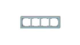 Deco Ramka Poczwórna Deco Pastel Matt Lazurowy 48Dr-4