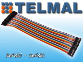 Przewody kable zworki 20cm 10szt żeńsko-żeński