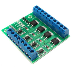 Moduł MOSFET 4 kanałowy 4CH MOS sterowanie 5V-20V napięcie 3.7V-27V 10A