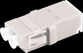 BS07-60034 FO coupler, LC / LC, shutter, duplex, beige