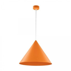 Lampa wisząca CONO ORANGE w nowoczesnym stylu, do salonu na E27, stożkowy klosz z gwintem na E27 10088 TK Lighting