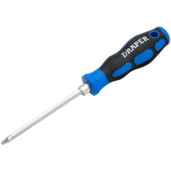 Draper 21009 2-in-1 Reversible Blade Soft Grip Screwdriver, SL6/PZ2 x 175mm