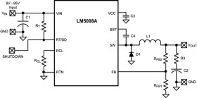 6-95V Wide Vin, 350mA Constant On-Time Non-Synchronous Buck Regulator