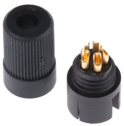 Złącze okrągłe 5-pinowe Subminiature Kabel Wtyk binder Męski IP40 719