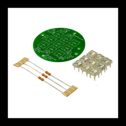 Kitronik Round 5V LED Matrix Lamp Kit - matryca LED 3x3 biała (do montażu)