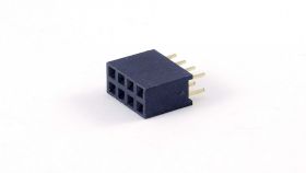 Złącze żeńskie 2x4, THT, 2.54 mm