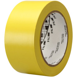3M&#x2122; 70006299641 764i General Purpose Vinyl Tape PVC Yellow 50mm x 33m