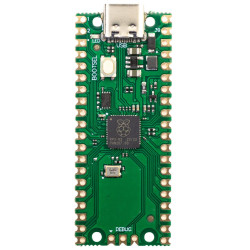 Płytka z mikrokontrolerem RP2040 z USB-C zielona