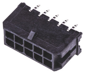 Wtyk PCB 10-pinowe raster: 3.0mm 2-rzędowe Molex Przewlekany 8.5A 600 V