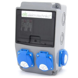 Rozdzielnica budowlana, ogrodowa 4*GS 230V + zabezpieczenia, 6NO42C00