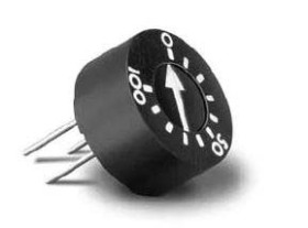 Potencjometr dostrojczy 100kΩ THT 1W Regulacja górna