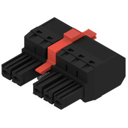 Weidm&#x171;ller 1060690000 Connector Female Shrouded 7.62mm Pitch