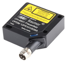 Czujniki fotoelektryczne Retrorefleksyjny cylindryczny Baumer PNP zakres 7 m Światło laserowe