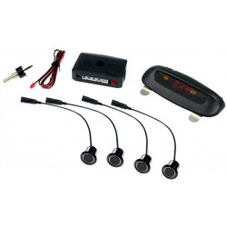 Czujnik Cofania BS516-4 czarne - regulowane, wyświetlacz LED tylni,HANTOM