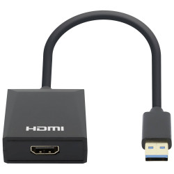 Manhattan 153690 USB 3.0 Adapter 1x USB A to 1x HDMI Black 15 cm