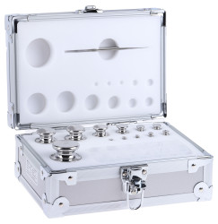 Zestaw obciążników kontrolnych do wag, Sprawdzenie zestawu obciążników (1→ 500 g), do uzytku z: Skale kalibracji