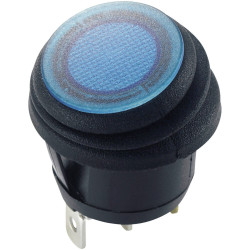 TruComponents 751598 Rocker switch,Off/On,SPST,Illuminated,Quick Connect,IP66