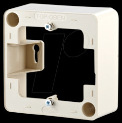 130829-01-I Surface mount frame 85 x 85 mm pearl white RAL1013