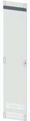 Door, double beard, hinge left, rectangular, sheet steel, (W x H x D) 400 x 2000 x 25 mm, light gray, 8PQ2197-4BA08