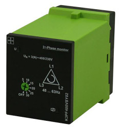 Przekaźnik monitorujący Faza, napięcie Tele styki DPDT 3 -fazowy