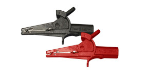 Zacisk krokodylkowy 10A izolowany 25mm Czarny/czerwony PeakTech