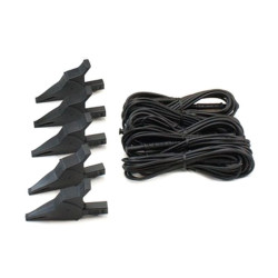 Adapter i ładowarka do mierników jakości energii, typ: Przewody z wtykami, kolorowe pierścienie, zaciski krokodylkowe,