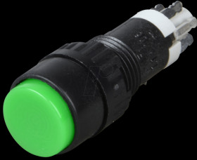 1.15.106.301/0518 Button, 24 V, 0.5 A, 1 NC/1 NO, Ø 9.1 mm, green