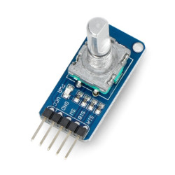 Czujnik obrotu, impulsator, enkoder z przyciskiem - moduł - Waveshare 9533