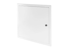 Drzwiczki rewizyjne plastikowe 450x450mm białe z zamkiem DT17Z
