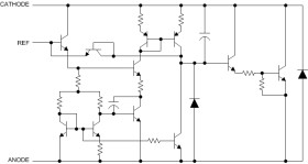 Automotive, adjustable, precision shunt regulator with optimized reference current